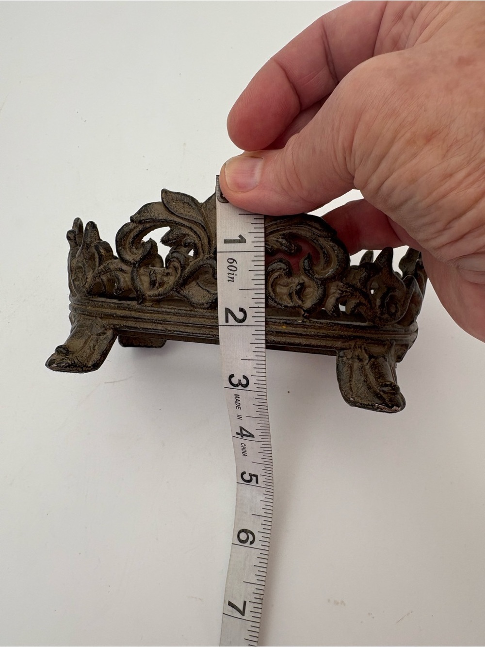 Vintage Art Nouveau Metal Caddy - Picture 11 of 11
